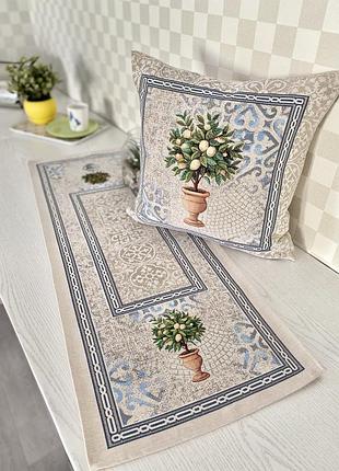 Гобеленовая дорожка раннер на стол limaso  45x140 см.