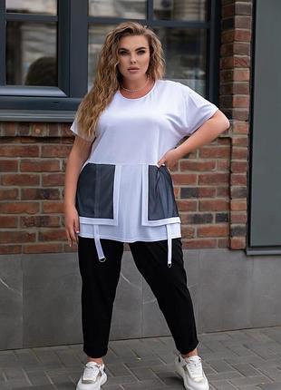 Костюм літній жіночий з футболки та штанів