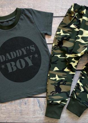 ✔ крутий костюм "daddy's boy" папін син (зріст 74-80, 80-86, 86-92, 92-98, 98-104, 104-110)