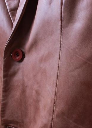 Чоловіча шкіряна куртка піджак блейзер woodland натуральна англія 20248 фото