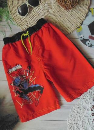 Яркие пляжные шорты spider*man