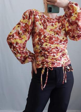 Блуза в квітковий принт від gina tricot2 фото