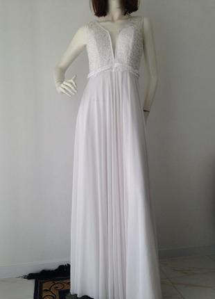 Платье белое шикарное свадебное2 фото