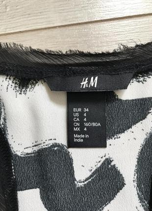 Майка топ с красивым принтом h&m3 фото