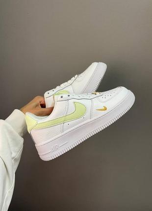 Nike force essential white green, кроссовки найк белые3 фото