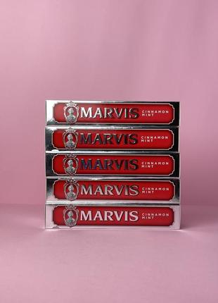 Marvis cinamon  mint зубная паста с корицей