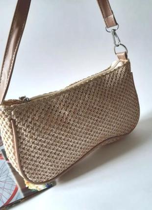Плетеная сумочка багет10 фото