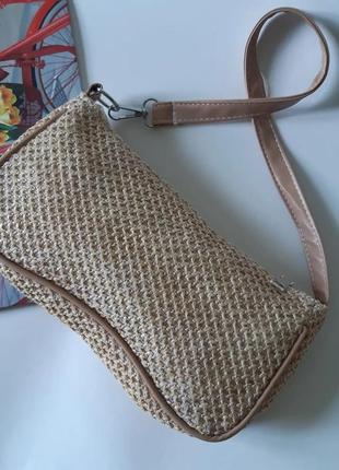 Плетеная сумочка багет5 фото