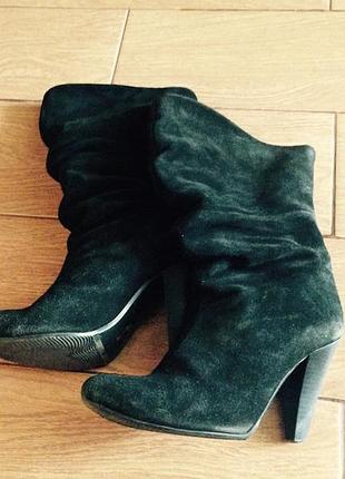Замшевые сапоги