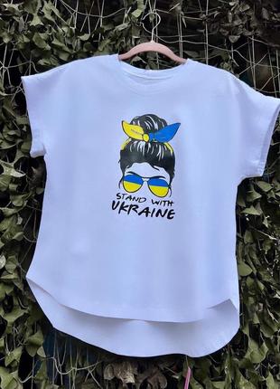 Футболка женская символика украина хлопок s/m, l/xl