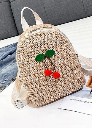 Маленький детский рюкзачок плетеный 1
