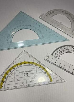 Транспортир, цена/4 шт, сост. очень хорошее
