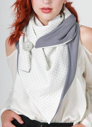 Шарф-бактус "единбург", жіночий шарф, великий жіночий шарф, подарунок жінці
