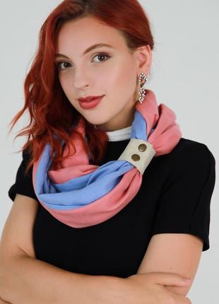 Кашемировый шарф"милан ", шарф снуд, шарф бактус, зимний женский шарф, большой женский шарф5 фото
