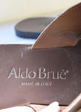 Кожаные шлепанцы шлепки сланцы тапки сандали aldo brue р. 42 28 см5 фото
