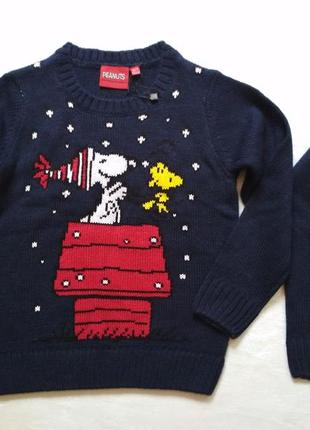 Новый вязаный пуловер 🐕 peanuts от ovs 6/ 7 (122 cm) кофта, свитер1 фото
