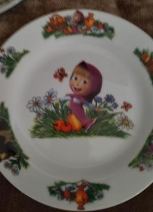 Новый супер красивый набор тарелок детские