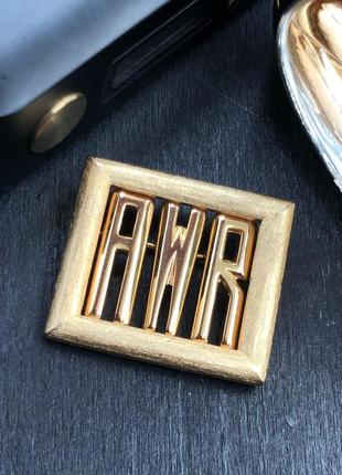 Брошка вінтаж рамка awr "я так думаю"
