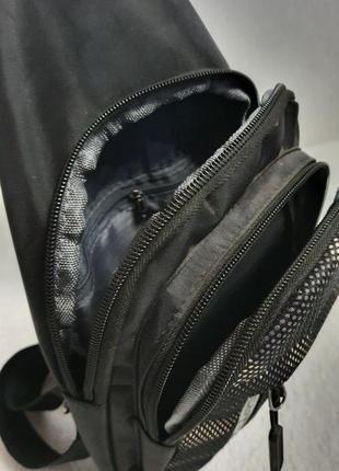 Стильний чоловічий рюкзак на одній лямці / сумка рюкзак/ сумка через плече/ рюкзак на одному ремені7 фото