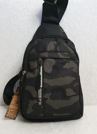 Стильный мужской рюкзак на одной лямке / сумка рюкзак/ сумка через плечо/ рюкзак на одном ремне10 фото