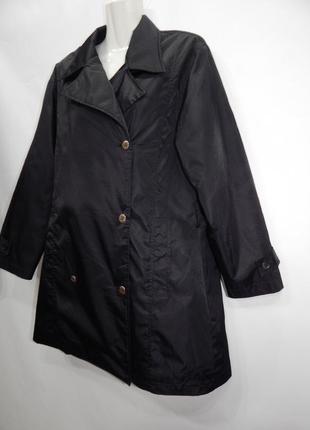 Куртка-плащ женская демисезонная удлиненная сток miss р.50 058gk (только в указанном размере, только 1 шт)3 фото