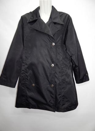 Куртка-плащ женская демисезонная удлиненная сток miss р.50 058gk (только в указанном размере, только 1 шт)1 фото