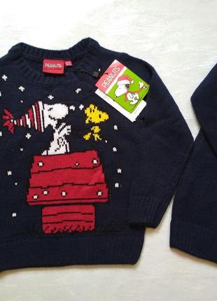 Новый вязаный пуловер peanuts от бренда ovs 3/ 4 (104 cm), свитер, кофта1 фото