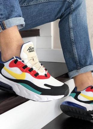 Чоловічі літні різнокольорові кросівки nike air max 270 react🆕 найк аир макс 2703 фото