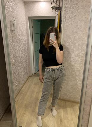 Джинсы mom house