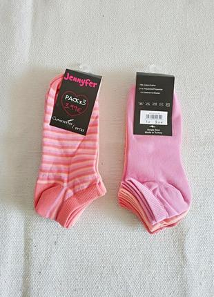 Женские короткие  носки комплект 3шт.  jennyfer франция оригинал