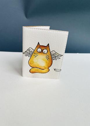 Котик, кіт , обкладинка на ай ді карту,id паспорт, автодокументи,права, гаманець