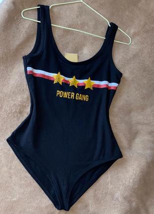 Чорний бодік pull&bear чорне боді пул енд бір чорний боді котон