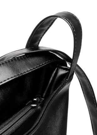 Рюкзак женский сумка-рюкзак рюкзак сумка кожа эко черный6 фото