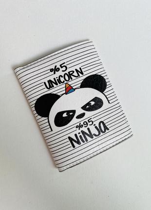 Панда , единорог обложка на ай ди карту, ( id карту) автодокументы , права, картхолдер, кошелёк