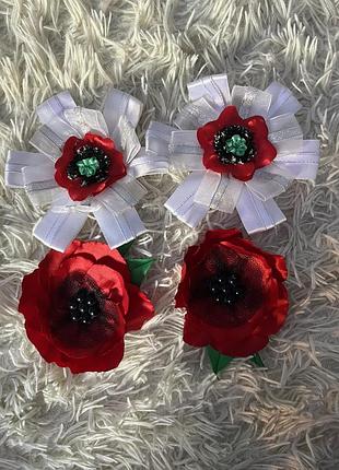 Українські прикраси,мак заколка
