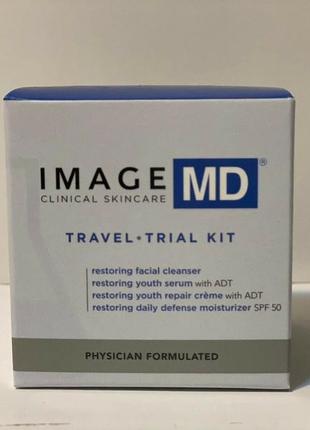 Набір image skincare md travel/ trial kit - cleanser, serum, crуme & moisturizer