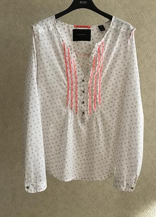 Блуза з тонкої бавовни maison scotch