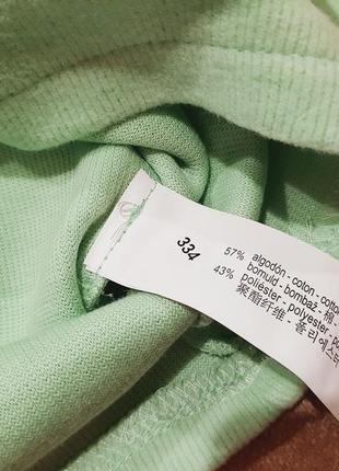 Zara топ из мягкой ткани зелёный6 фото