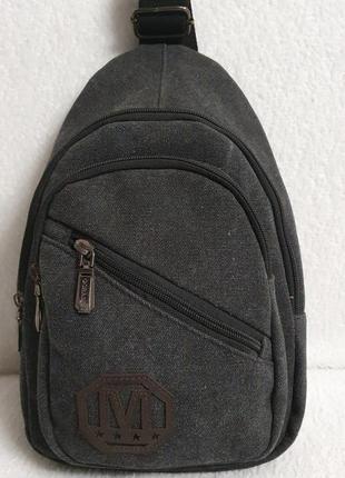 Стильная мужская сумка- рюкзак на одной лямке/ рюкзак на одном ремне/ сумка через плечо/9 фото