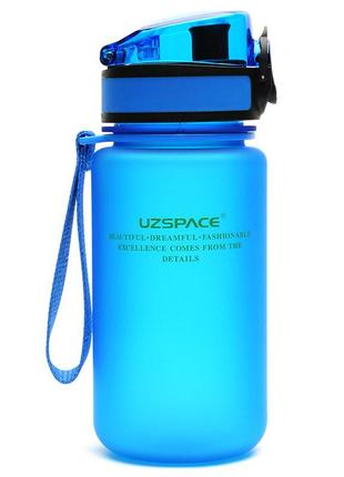 Пляшка uzspace colorful frosted 3034, 350 мл, blue