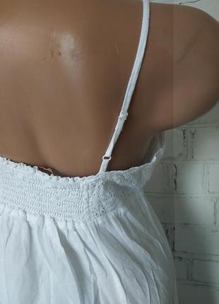 Сукня/платье/сарафан біла бавовна батист3 фото