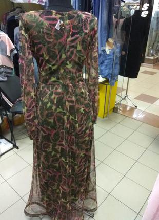 Шикарное длинное нарядное платье в пол s, m, l, xl3 фото