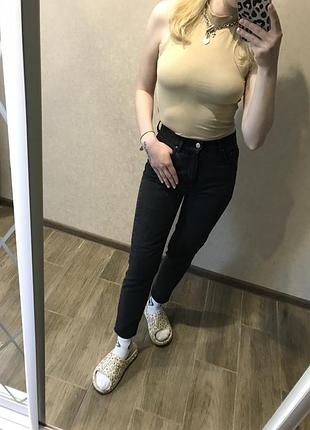 Нюдовый топ с горлом2 фото