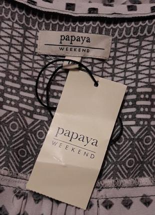 Новая  100% вискоза брендовая блуза  в этно стиле  р.14 от papaya matalan4 фото