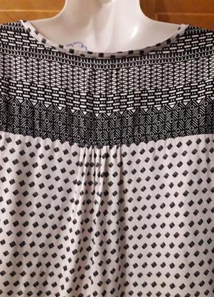 Новая  100% вискоза брендовая блуза  в этно стиле  р.14 от papaya matalan7 фото