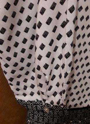 Новая  100% вискоза брендовая блуза  в этно стиле  р.14 от papaya matalan6 фото