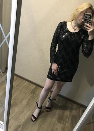Нарядное платье в пайетках 6