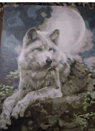 Картина "білий вовк"1 фото