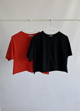 Топи оверсайз, футболка, укорочений топ