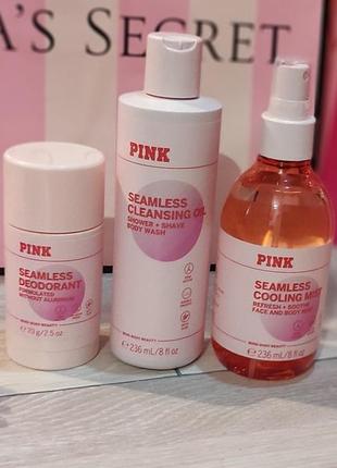 Освежающий мист спрей для лица и тела seamless cooling mist victoria's secret виктория сикрет вікторія сікрет pink оригинал2 фото